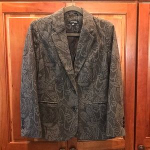 Grey patterned blazer